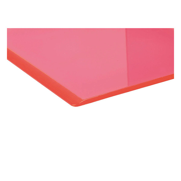 Maul neon pink transparent acrylic bookends, 10cm x 10cm x 13cm (2-pack) 3513621 402340 - 4