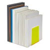 Maul neon yellow transparent acrylic bookends, 10cm x 10cm x 13cm (2-pack) 3513611 402339 - 6