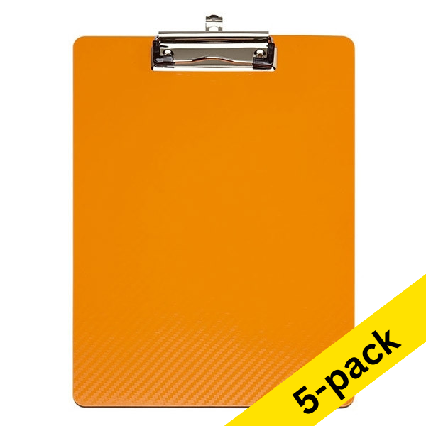 Maul orange A4 flexible portrait clipboard (5-pack) 402459 - 1