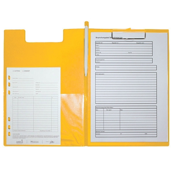 Maul orange A4 portrait clipboard with cover (5-pack) 402472 - 1