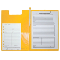 Maul orange A4 portrait clipboard with cover (5-pack)