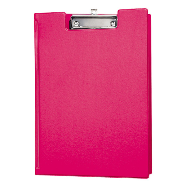 Maul pink A4 portrait clipboard with cover 2339222 402357 - 1