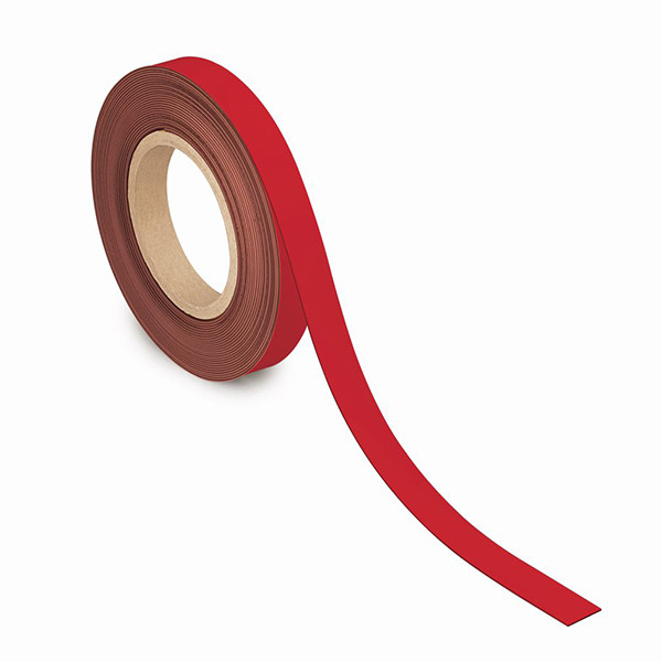 Maul red erasable magnetic label tape, 2cm x 10m 6524325 424848 - 1
