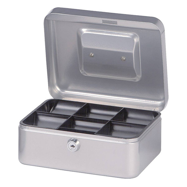 Maul silver steel cash box, 20cm x 17cm x 9cm 5610295 402105 - 1