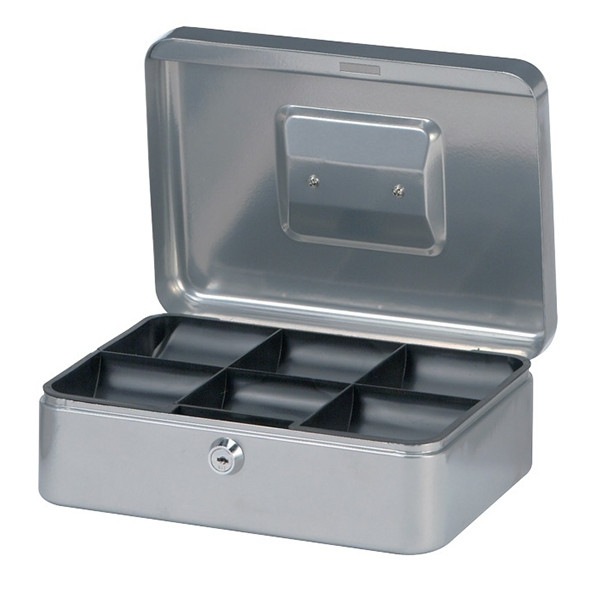 Maul silver steel cash box (25cm x 19.1cm x 9cm) 5611395 402106 - 1