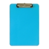 Maul transparent neon blue A4 portrait clipboard
