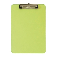Maul transparent neon green A4 portrait plastic clipboard 2340651 402206
