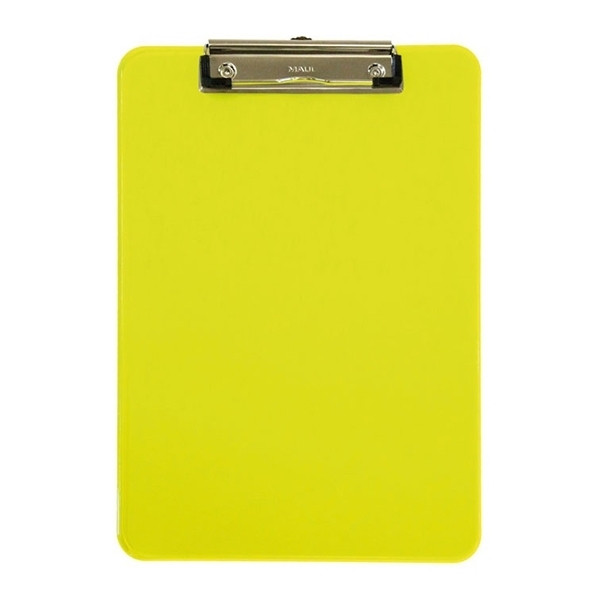 Maul transparent neon yellow A4 portrait clipboard 2340611 402203 - 1