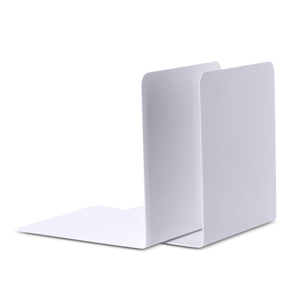 Maul white metal bookends, 14cm x 12cm x 14cm (2-pack) 3506202 402274 - 1