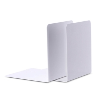 Maul white metal bookends, 14cm x 12cm x 14cm (2-pack) 3506202 402274