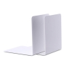 Maul white metal bookends, 14cm x 12cm x 14cm (2-pack)