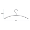 Maul white plastic coat hanger (5-pack) 9451502 402405 - 2