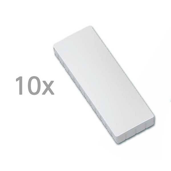 Maul white rectangular magnets, 54mm x 19mm (10-pack) 6165002 402090 - 1