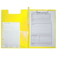 Maul yellow A4 portrait clipboard with cover 2339213 402141