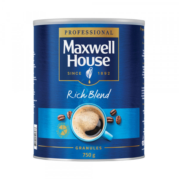 Maxwell House Rich Blend tin coffee granules 750g 64985 246297 - 1
