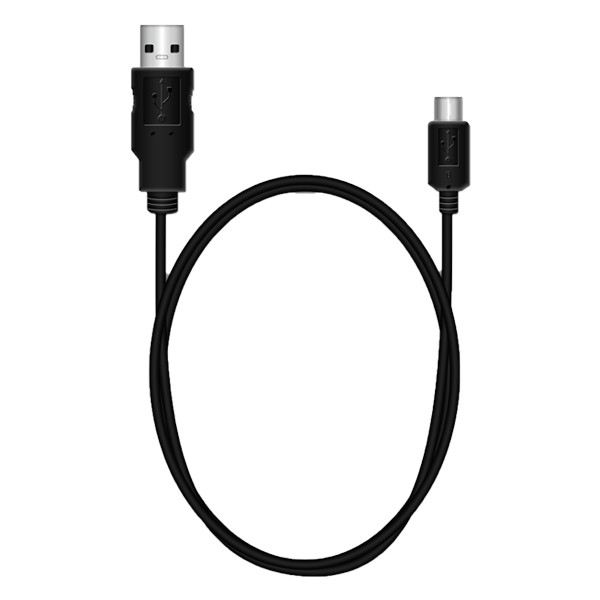 MediaRange Charge/Sync  black cable, USB 2.0 to mini USB 2.0 B plug, 1.5m MRCS113 361023 - 1