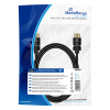 MediaRange HDMI black connection cable, 18 gbit/s, 2.0m, cotton MRCS197 361045