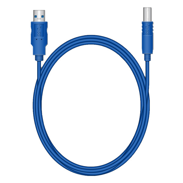MediaRange USB 3.0 blue cable, AM/BM, 1.8m MRCS144 361027 - 1
