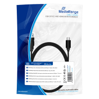MediaRange USB 3.0 to USB type-c plug, 1.8m, black MRCS182 361063