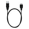 MediaRange USB Charge/Sync black cable, 1.0m