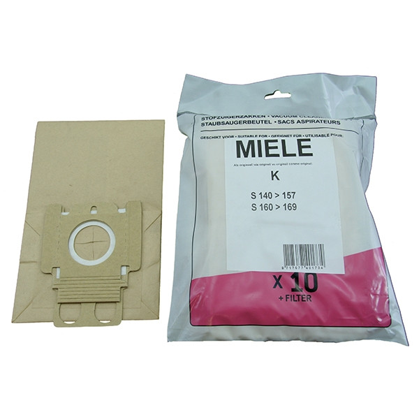 Miele paper vacuum cleaner bags | 10 bags + 1 filter (123ink version)  SMI00003 - 1
