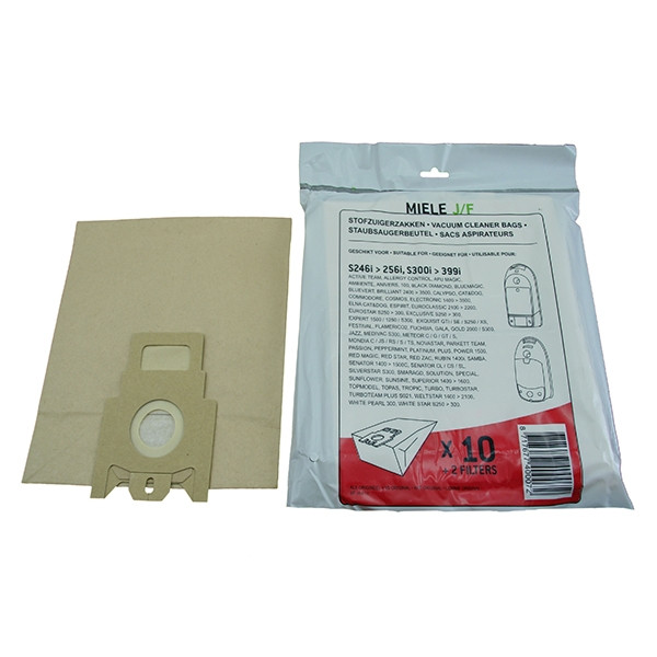 Miele type F/J paper hoover bags | 123ink version | 10 bags + 1 filter SMI00005 - 1