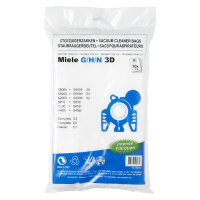 Miele type G/H/N microfibre 3D vacuum cleaner bags | 123ink version | 10 bags + 1 filter SMI01006