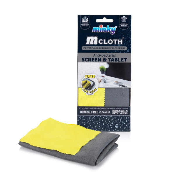 Minky anti-bacterial cleaning cloth | screen and table | 2-pack SMI00018 - 2