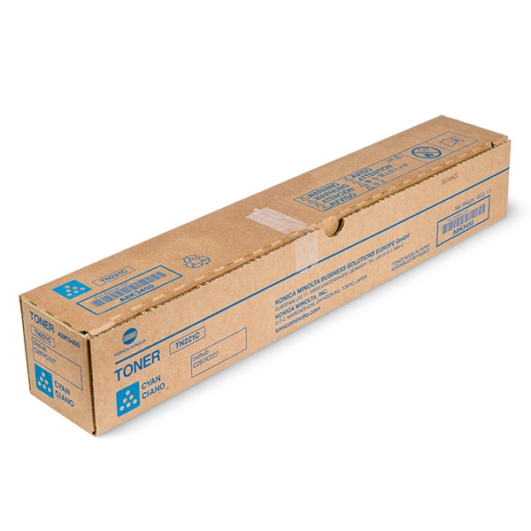 Minolta Konica Minolta TN-221C (A8K3450) cyan toner (original Konica Minolta) A8K3450 072982 - 1