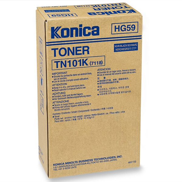 Minolta Konica TN-101K (8937-732) black toner 2-pack (original Minolta) 8937732 072001 - 1
