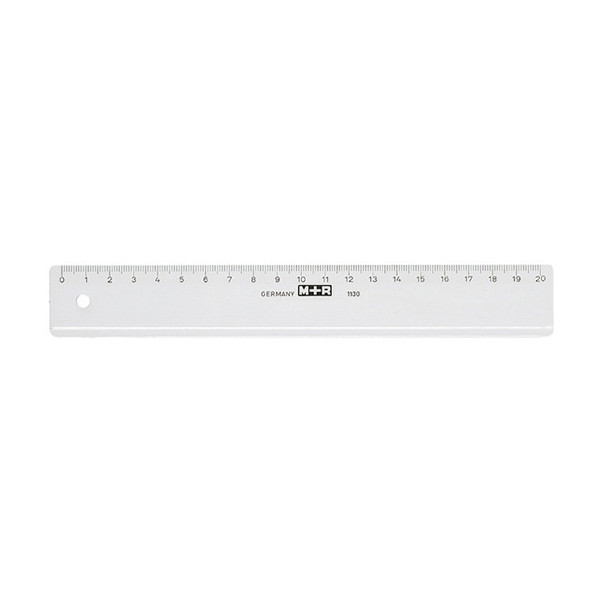 Plastic ruler (20cm) | Mobius & Ruppert 204052 - 1
