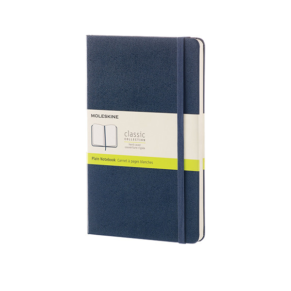 Notebook blank 13 x 21cm | blue | Moleskine L hard cover 313063 - 1