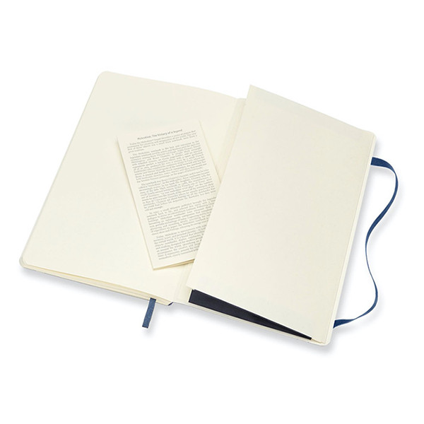 Notebook blank 13 x 21cm | blue | Moleskine L soft cover 313064 - 4
