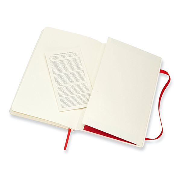 Notebook blank 13 x 21cm | red | Moleskine L soft cover 313062 - 4