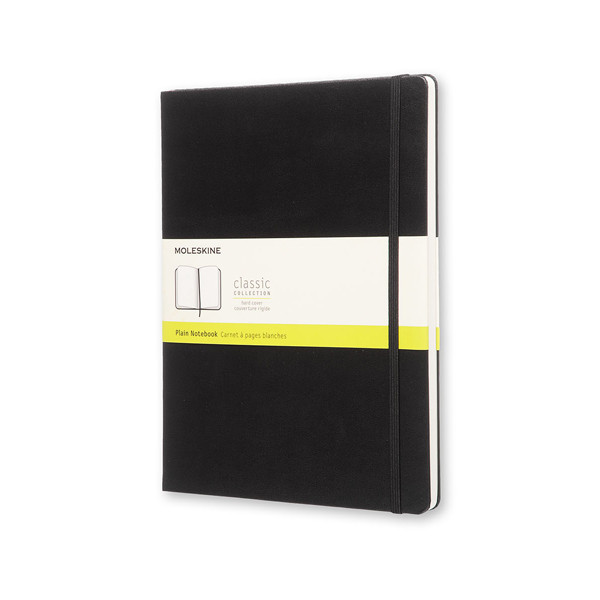 Notebook blank 19 x 25cm | black | Moleskine XL hardcover 313065 - 1