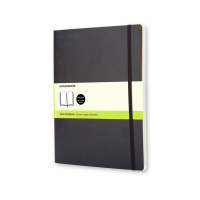 Notebook blank 19 x 25cm | black | Moleskine XL soft cover 313066