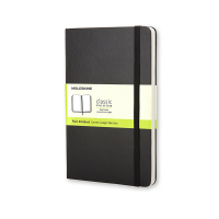 Notebook blank 9 x 14cm | black | Moleskine pocket hard cover 313053