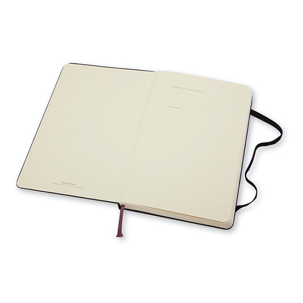 Notebook blank 9 x 14cm | black | Moleskine pocket hard cover 313053 - 2