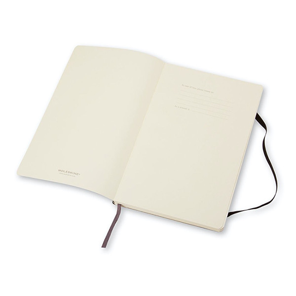 Notebook blank 9 x 14cm | black | Moleskine pocket soft cover 313054 - 2