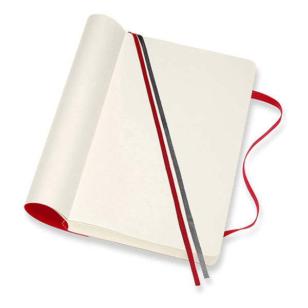 Notebook blank 9 x 14cm | red | Moleskine pocket soft cover 313056 - 3
