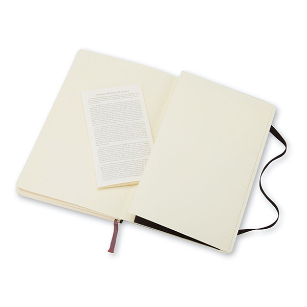 Notebook lined 13 x 21cm | black | Moleskine L soft cover 313074 - 3