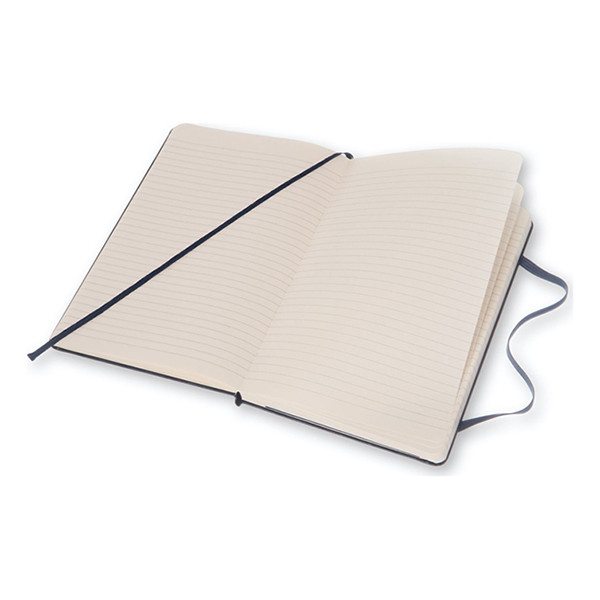 Notebook lined 13 x 21cm | blue | Moleskine L hard cover 313077 - 3