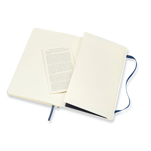 Notebook lined 13 x 21cm | blue | Moleskine L soft cover 313078 - 4