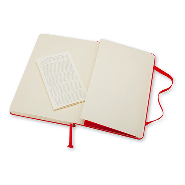 Notebook lined 13 x 21cm | red | Moleskine L hard cover 313075 - 4