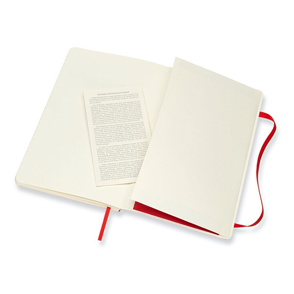 Notebook lined 13 x 21cm | red | Moleskine L soft cover 313076 - 4