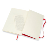 Notebook lined 13 x 21cm | red | Moleskine L soft cover 313076 - 4