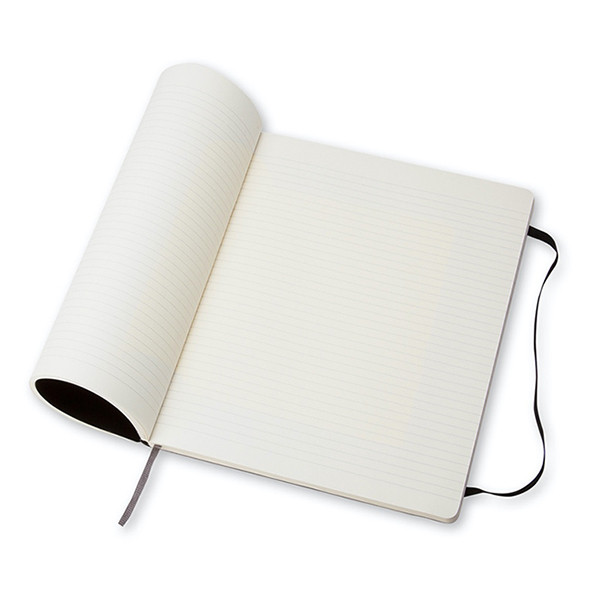 Notebook lined 19 x 25cm | black | Moleskine XL soft cover 313080 - 2