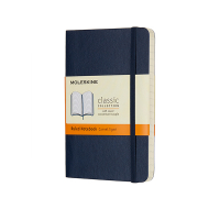 Notebook lined 9 x 14cm | blue | Moleskine pocket soft cover 313072
