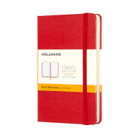 Notebook lined 9 x 14cm | red | Moleskine pocket hard cover 313069