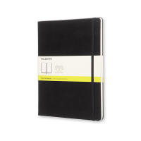 Moleskine black XL blank hard cover notebook 313065